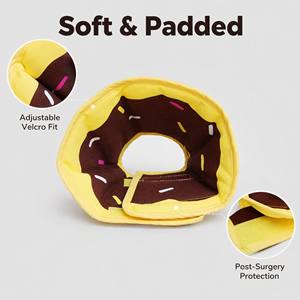 Cute Soft Strawberry Donut Adjustable Anti Lick Anti Bite Protective Veterinary Wound Care Dog Recovery <b>Collar</b> for Cats Dogs - Product Image 6