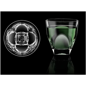 Ensemble de 4 verres en verre émeraude Antea pour l'eau potable et le thé - Product Image 1