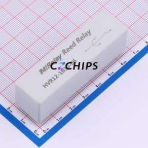 HVR12-1B10-06 Reed Relay Through hole Component THT,68x19mm Relay 12V 1 Normally Closed: 1B SPST-Normally Closed::: 4 7.5kV-DC - Product Image 1