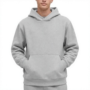 Sudadera con Capucha para Hombre Long Mission Industry, Color Marrón, Tejido de Felpa, Sublimación Sólida, 300g, 100% Algodón, Estilo Casual - Product Image 2