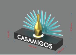 Exhibidor de Botellas Casamigo con Logotipo Personalizado, Exhibidor de Botellas de Champán LED, Presentador de Botellas VIP para Club Nocturno, Lounge, Bar, Fiesta - Product Image 5