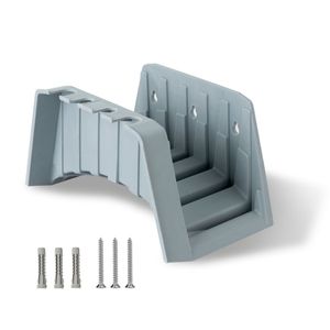 Supporto per tubo da giardino in plastica con ganci e kit di montaggio per uso esterno - Product Image 1