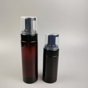 OEM Luxury 100ml 150ml 200ml Amber Foam Pump PET Plastic <strong>Bottle</strong> for Soap with Foam <strong>Pomp</strong> - Product Image 4