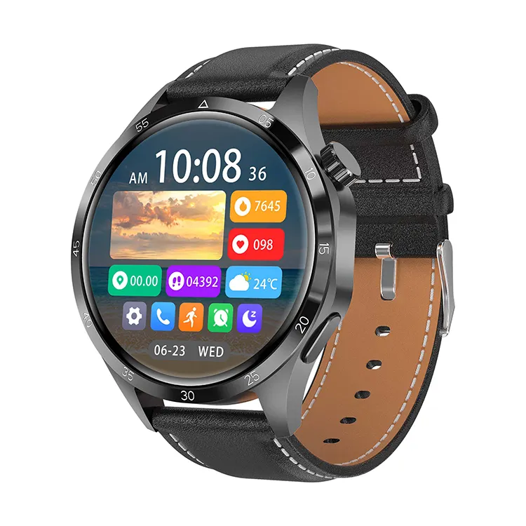 Pro Plus avec fonction d'appel NFC IP68 étanche Sports Fitness Tracker Smartwatch Hombre Restez connecté et restez actif