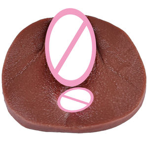 Juguetes sexuales de silicona líquida FAAK para fetiche masculino Sissy erógeno bolsillo coño piel negra masturbadores masculinos - Product Image 4