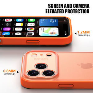 Pour Coque iPhone 17 Anti-Empreintes Digitales Translucide <span class=keywords><strong>Mat</strong></span> TPU+PC Protection Contre les Chutes Antichoc Housse de Téléphone Portable pour iPhone 17 Pro Max - Product Image 4