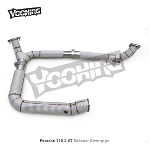 Downpipe Sportivo di Fabbrica per <span class=keywords><strong>PORSCHE</strong></span> <span class=keywords><strong>718</strong></span> 2.0T 2016-2023 Auto Sportiva con Sistema Downpipe con Scudo Termico - Product Image 6