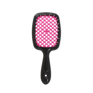 Hollowed-Out Hexagonal Hairbrush Plastic Massage Comb Wet Dry Dual Use <b>Scalp</b> Styling <b>Brush</b> General Population - Product Image 5