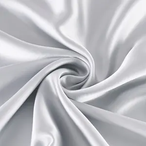 19MM 100% Mulberry Silk Fabric Italien Pure 114cm Breite Plain Solid Ice Raw Silk Satin Stoff für bedruckte