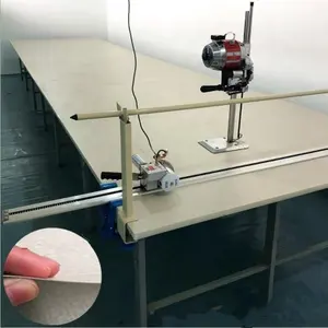 Máquina de corte automática para corte de tela, cortador de borde de tela de pvc, cuchillo recto