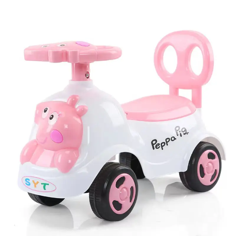 new design cute cartoon children twist car walker slide ride on car baby swing cars with music for 1 to 3 years old kids