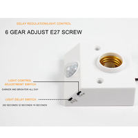 Ampoule LED E27 à détection infrarouge du corps humain, support mural automatique, détecteur de mouvement PIR, douille à vis