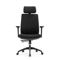 Silla Ejecutiva Giratoria de Oficina con Respaldo Alto, Ajustable en Altura, Inclinación Lumbar 2D y 3 Funciones de Bloqueo