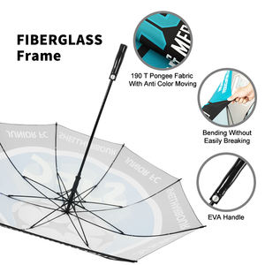 Parapluie de golf de luxe de 30 pouces, coupe-vent, avec logo personnalisé, tissu 100D, semi-automatique, robuste pour le sport et les voyages - Product Image 4