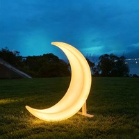 Moderne LED-Mondnachtlampe 16 Farben APP-Steuerung Solar-USB-Aufladung Wasserdichte Wandleuchte für Schlafzimmer Hochzeit Party Dekoration