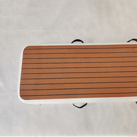 Plateforme aquatique gonflable en PVC Drop Stitch, quai flottant, équipement de sports nautiques, bateau à moteur, jet ski, île flottante