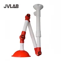 JVLAB FE03-1 3단 조절식 PP 무동력 이동식 레드 실험실 클램프 연기 추출기 암 배기 후드 가스 건조 장비