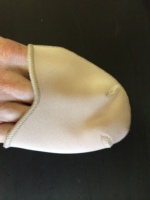 Ouch Pouch Coussinet pour les orteils en gel de silicone et tissu, doux et respirant, pour l'entraînement et la danse des adultes