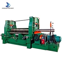 Machine de cintrage de plaques automatique CNC à 3 rouleaux série W11S-30x2500 avec formage d'extrémité pour l'acier au carbone