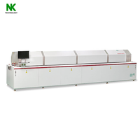 Máquina SMT Económica, Horno de Reflujo de Nitrógeno sin Plomo de 8/10/12 Zonas, Máquina de Soldadura por Reflujo de PCB para Línea de Ensamblaje de PCB SMT