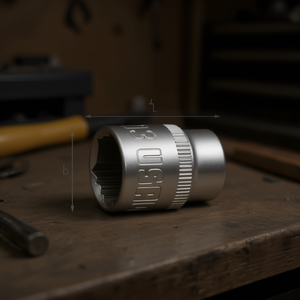 ซ็อกเก็ตประแจหกเหลี่ยมขนาด 1/4 นิ้ว ความยาว 235 มม. สำหรับงานยึดติดที่ต้องการความแม่นยำสูง - Product Image 3