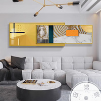 Art mural nordique pour salon, chambre à coucher, style moderne minimaliste, peinture abstraite géométrique de luxe léger, écologique, résistant à l'eau