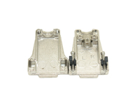 D-SUB 9 P connecteur en métal de couverture housse convient pour DB connecteur miniature 2 rangées 9 broches ou 3 rangées 15 broches peut être personnalisé