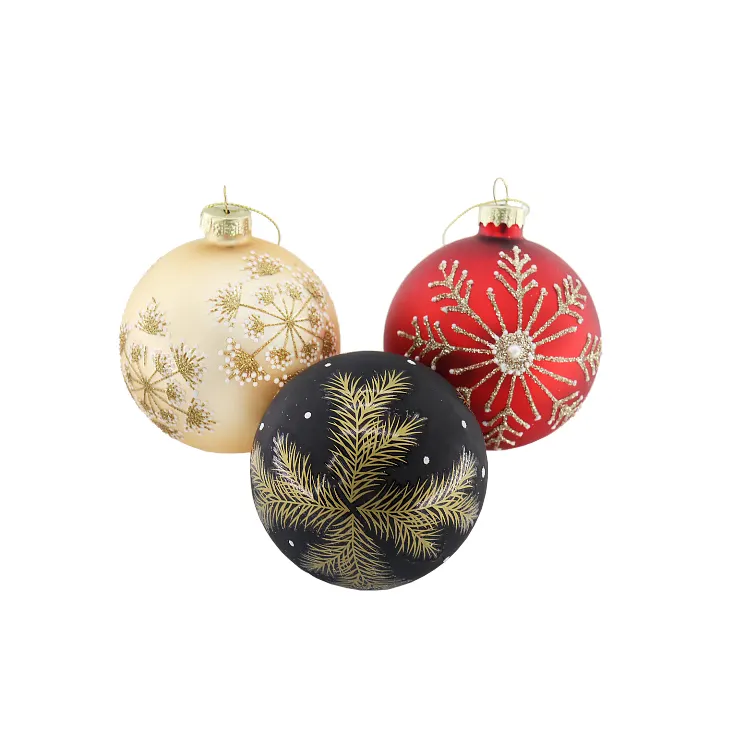 Zhengtian Custom Gepersonaliseerde Kerst Handgeschilderde Glazen Decor Ballen Vakantie Geschenken Ornamenten Kerstboom Home Opknoping Decoratie