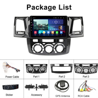 Autoradio Android 12 Crbrillar 9 pouces pour Toyota HILUX 2005-2014, autoradio, Carplay, Android Auto, GPS, Wifi, Hifi, FM, RDS