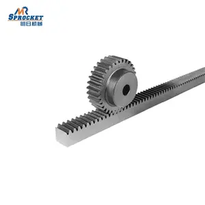 Professional Manufacturer Industrial Spur Helical M1 M1.5 M2 M2.5 M3 M4 M5 DP Steel Gear Rack for CNC Machine