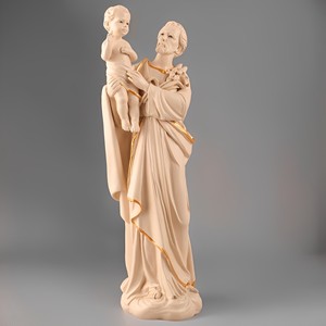 Stock 30cmH <strong>St</strong> <strong>Joseph</strong> Adoring Infant Jesus <strong>Statue</strong> Catholic Religious Hand-painted Art Collectible Resin Christian Holy Child Yu - Product Image 1