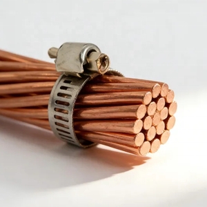 <span class=keywords><strong>สาย</strong></span>ทองแดงเคลือบเงา HDBC สำหรับงานขายส่ง ขนาด 4/0 AWG ความนำ<span class=keywords><strong>ไฟ</strong></span>ฟ้าสูง ใช้สำหรับสายดินในระบบสาย<span class=keywords><strong>ไฟ</strong></span>ฟ้าเหนือศีรษะ - Product Image 1