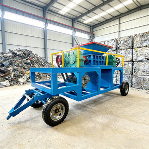 Broyeur multi-matériaux à couple élevé pour pneus en caoutchouc, films plastiques, palettes en bois, ferraille métallique, fils de cuivre, machines de recyclage - Product Image 1