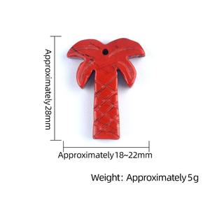 Pendentifs à breloque en pierre naturelle de 22*28mm, cristal de guérison, collier multicolore, pendentif à breloque, accessoire - Product Image 3