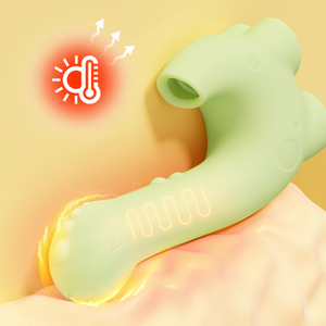 Vibratore a Forma di Dinosauro 3 in 1, 10 Vibrazioni e 5 Modalità di Suzione con Riscaldamento, Stimolatore per Capezzoli, Clitoride e Punto G - Product Image 3