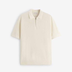 Pulls pour hommes avec LOGO personnalisé Polos de haute qualité Pull à manches courtes Tricots Pull à demi-fermeture éclair 1/4 POLO Pull en tricot de coton pour hommes - Product Image 6