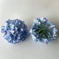 L-648 Grosir Bunga Hydrangea Buatan Tangan Sutra Putih Pink Merah 20cm untuk Pesta Pernikahan CE MOQ Rendah
