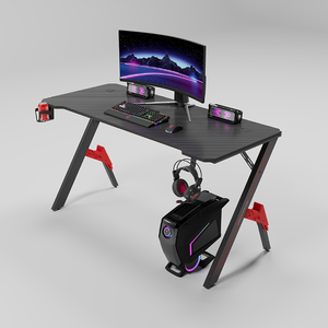 2024 muebles de oficina para el hogar baratos, <span class=keywords><strong>PC</strong></span> de escritorio ergonómico, <span class=keywords><strong>mesa</strong></span> de juegos barata para jugadores, <span class=keywords><strong>mesa</strong></span> de juegos Rgb con luz Led - Product Image 3