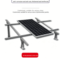 Système de montage de panneaux solaires personnalisé, support en C galvanisé à chaud pour la construction de centrales photovoltaïques