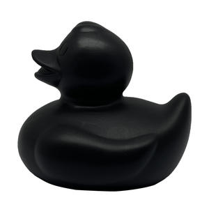 Jouets de bain en plastique PVC durable Canard en caoutchouc noir et tableau de bord ornemental pour bébé avec fonction sonore à presser Jouets de salle de bain promotionnels - Product Image 2