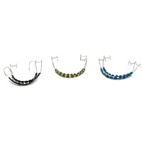 Appareils dentaires orthodontiques en acier inoxydable, décoratifs, couleurs variées, tendance, blanchiment des dents, qualité alimentaire, classe I