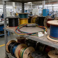 Kabel Harness Multi-Warna Kustom dengan Konektor Silinder Tertutup & Colokan Multi-Pin untuk Peralatan Pendingin Komersial dan Rumah Tangga
