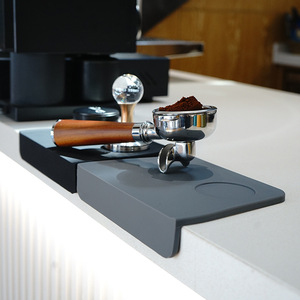 Factory-Stocked Eco-Friendly <b>Coffee</b> Tamper Mat Food Grade Silicone Rectangular Table Top for Brewing <b>Coffee</b> - Product Image 1