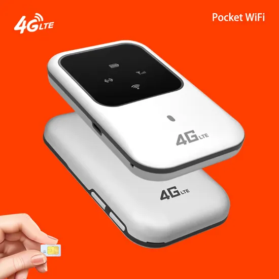 WiFiポケットLTEホットスポットルーターSIMカードスロット付き150Mbps 2400mAh routeur 4g avec carte SIM