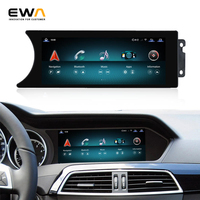 Écran radio GPS de voiture Android 13 de 8,8 pouces, Carplay, système multimédia stéréo pour Mercedes C W204 2011-2014