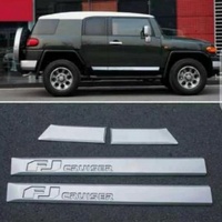 Accessoires de voiture YBJ SUV GRIS Bandes de moulage de porte latérale pour FJ CRUISER 2007-2021 Décoration 2024 Garniture de moulage anti-collision de porte