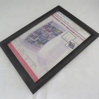 Stand Display Poster A4 Portabel dengan Bingkai Jepit Bahan Plastik Tahan Air Papan Tanda Iklan Luar Ruangan Tahan Air