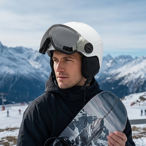 Casco de Esquí/Snowboard Portátil con Lente, Certificado CE EN 1077 ASTM, para Adultos, Transpirable, Material de PC, Deportes de Invierno - Product Image 1
