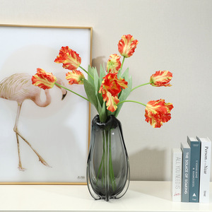 Fleur artificielle en forme de tulipe pour la décoration intérieure, ornement de salon, accessoires de mariage, vente en gros par le fabricant - Product Image 3
