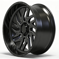 Jantes forgées sur mesure 24x14 26x16 28x16 30x16 8x170 8x180 8x6.5 Polies à déport profond pour camionnettes GMC Sierra HD RAM 1500